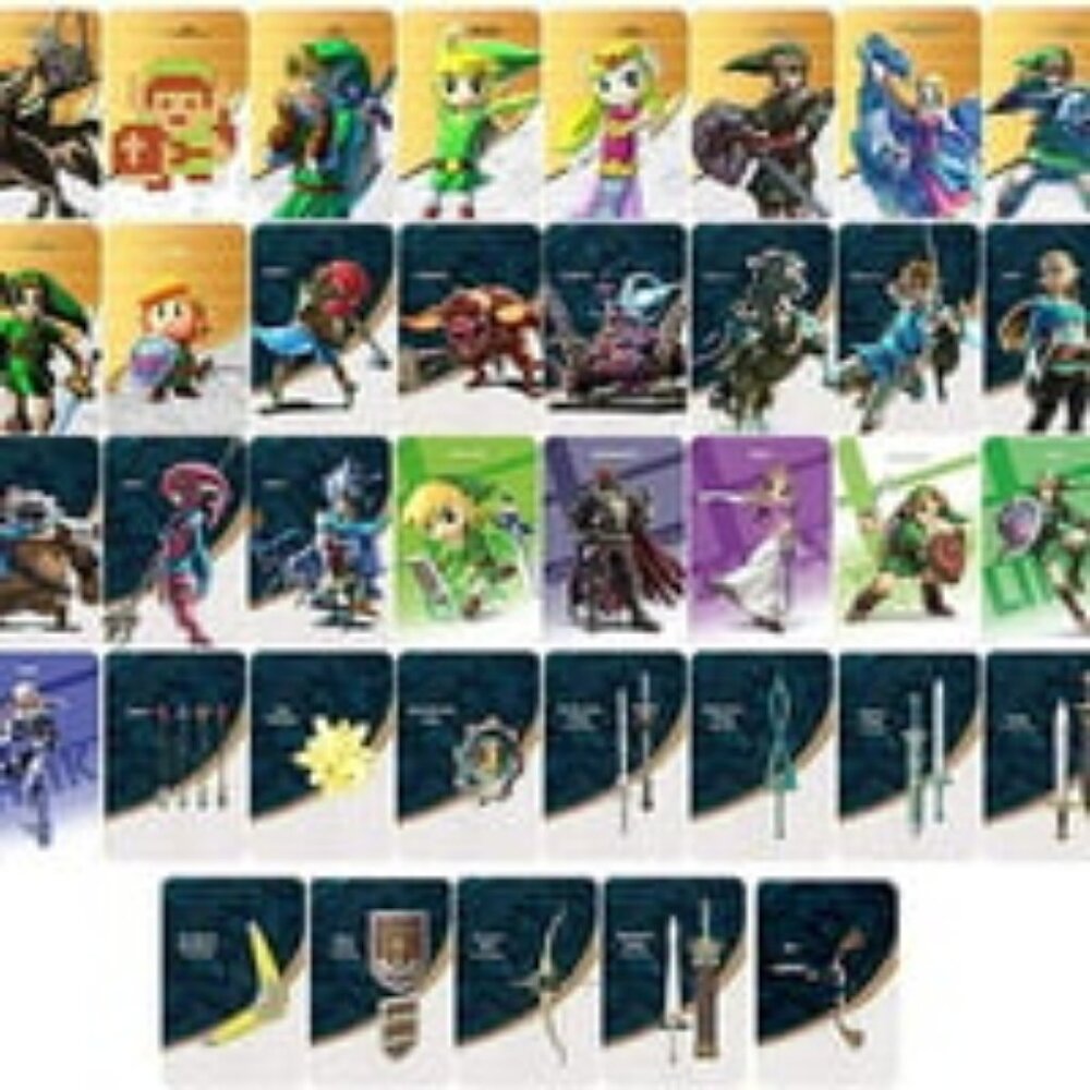 Zelda Breath of the Wild Amiibo Mini NFC Card for switch 37 Pcs